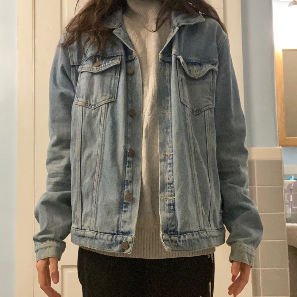 denim jacket size L from Topman